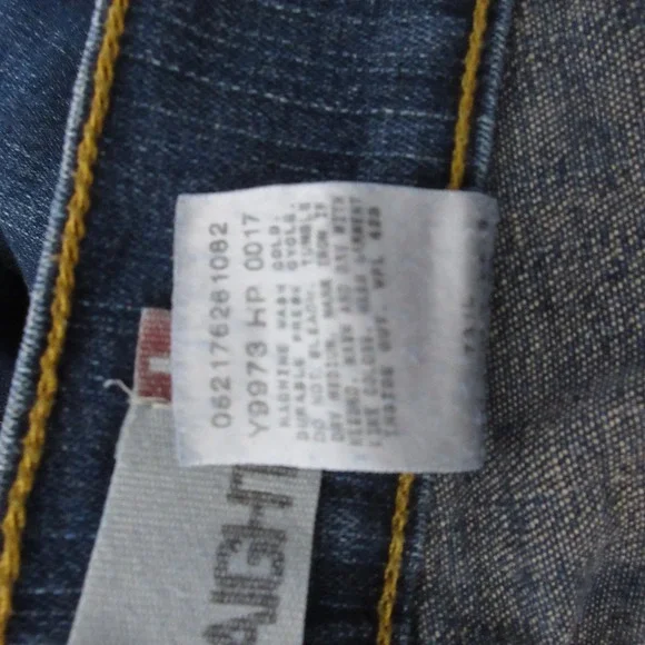 Levis Jeans 13 Slouch Straight Low Rise Y2K Distressed Grunge Edgy 90s Vintage - Picture 6 of 12